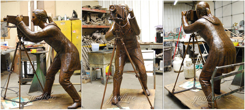 Life size bronze figurines statue