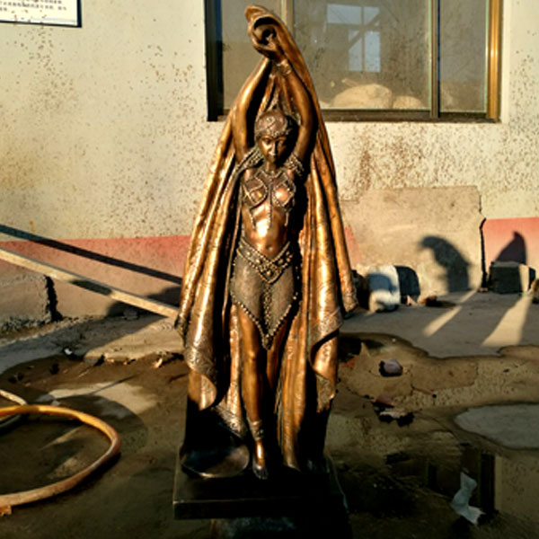 Custom life size bronze Dancing girl statue for outdoor