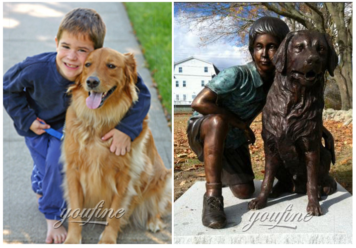 Outdoor bronze statue