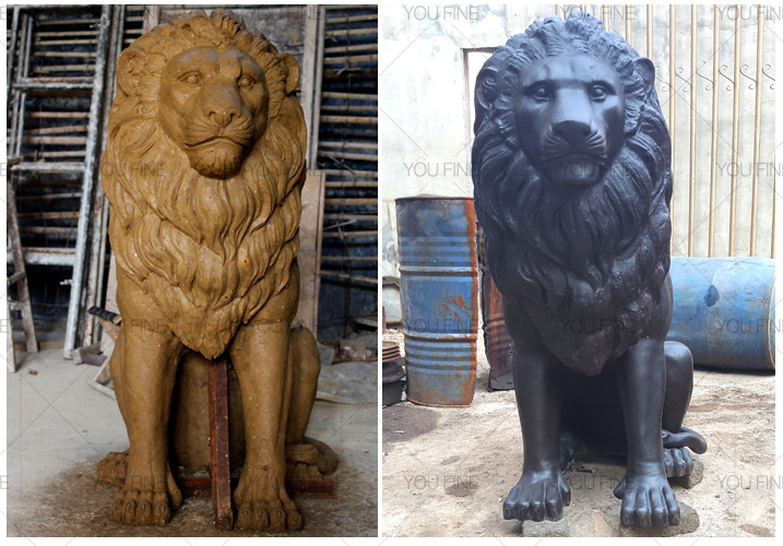 famous bronze lion statue for sale