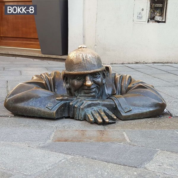 man at work statue-